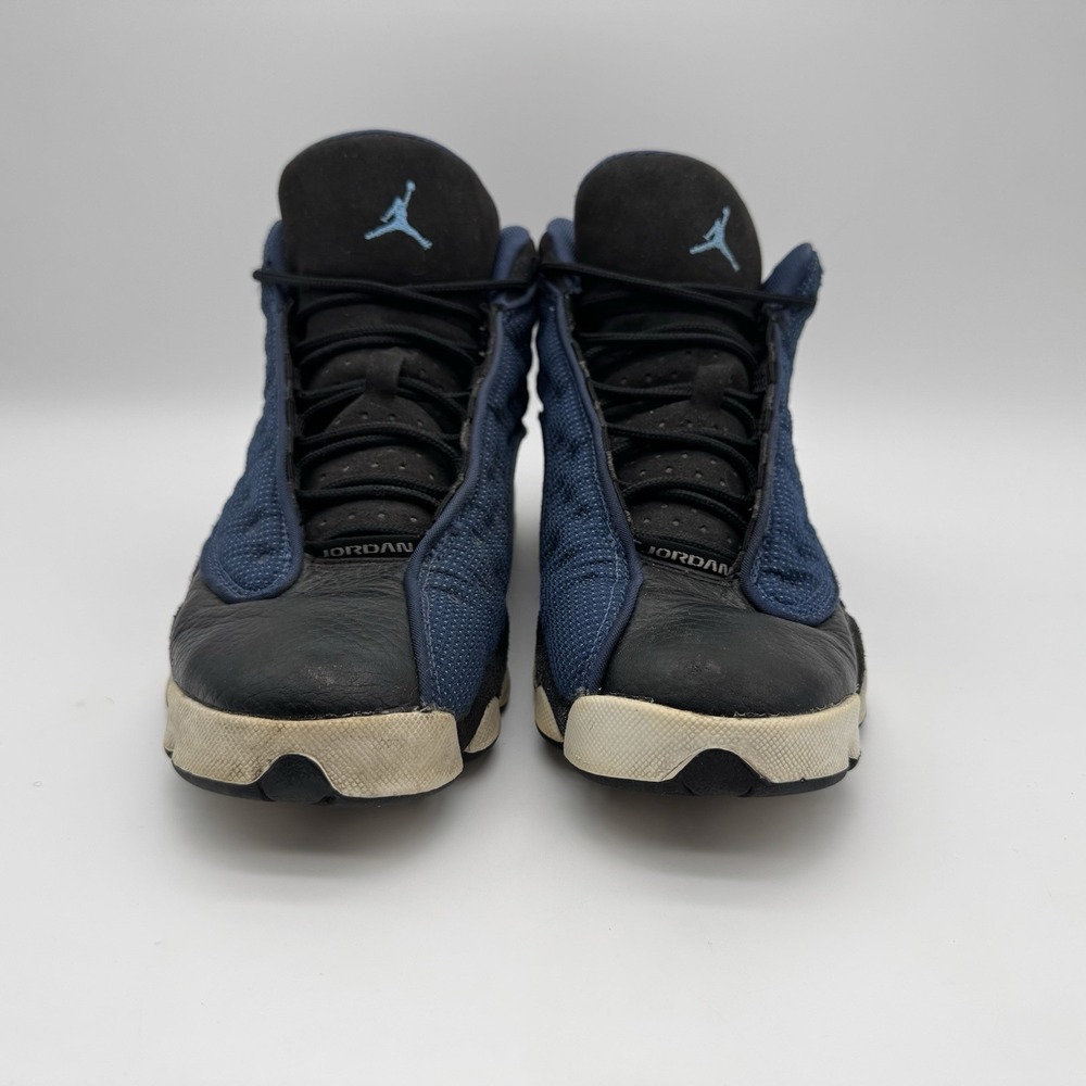 Nike Air Jordan 13 Retro 884129-400 Navy Blue Basketball Flint Size 7Y - Picture 7 of 11